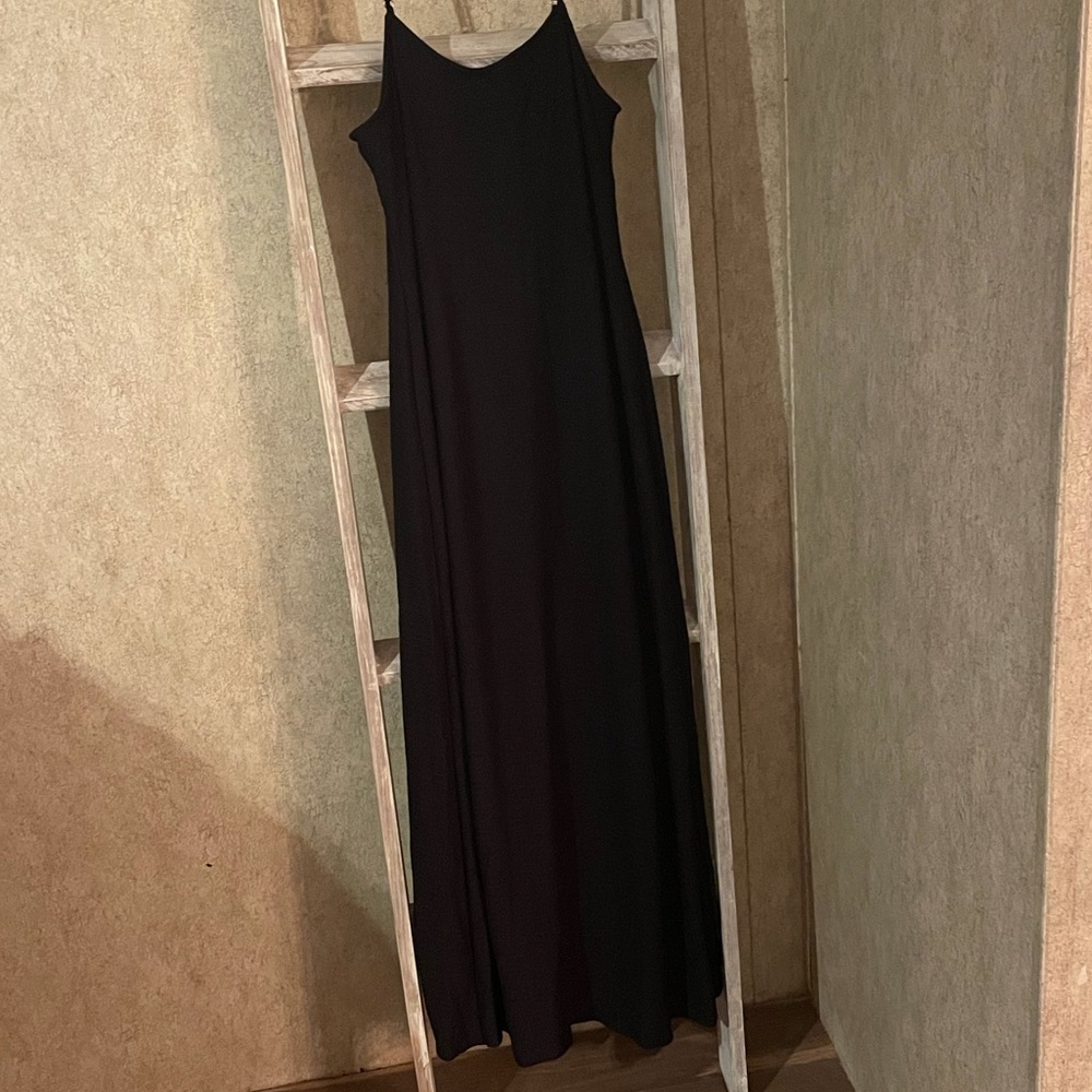 Mossimo Black tank maxi dress women’s size medium fully lined